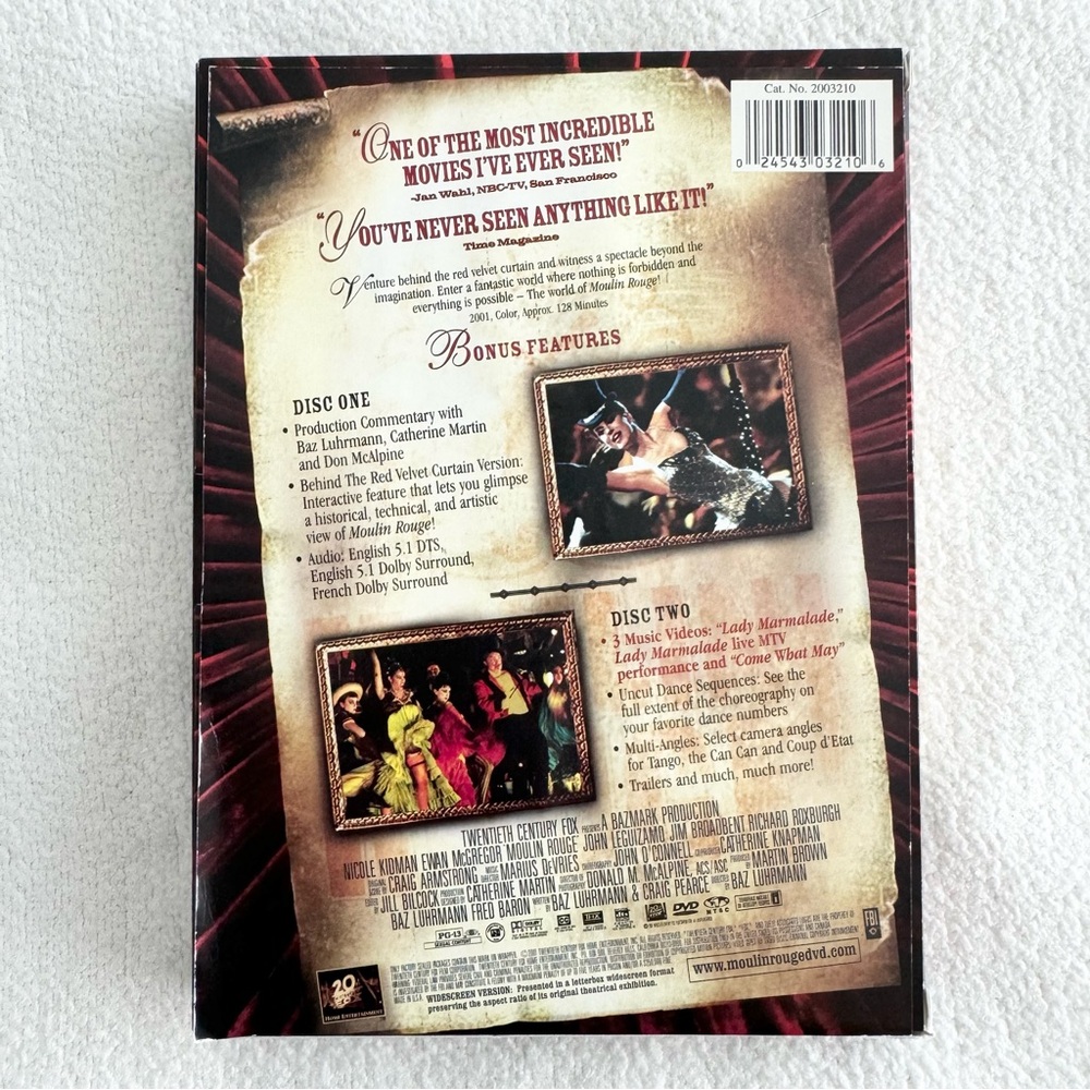 Moulin Rouge DVD - Picture 2 of 4
